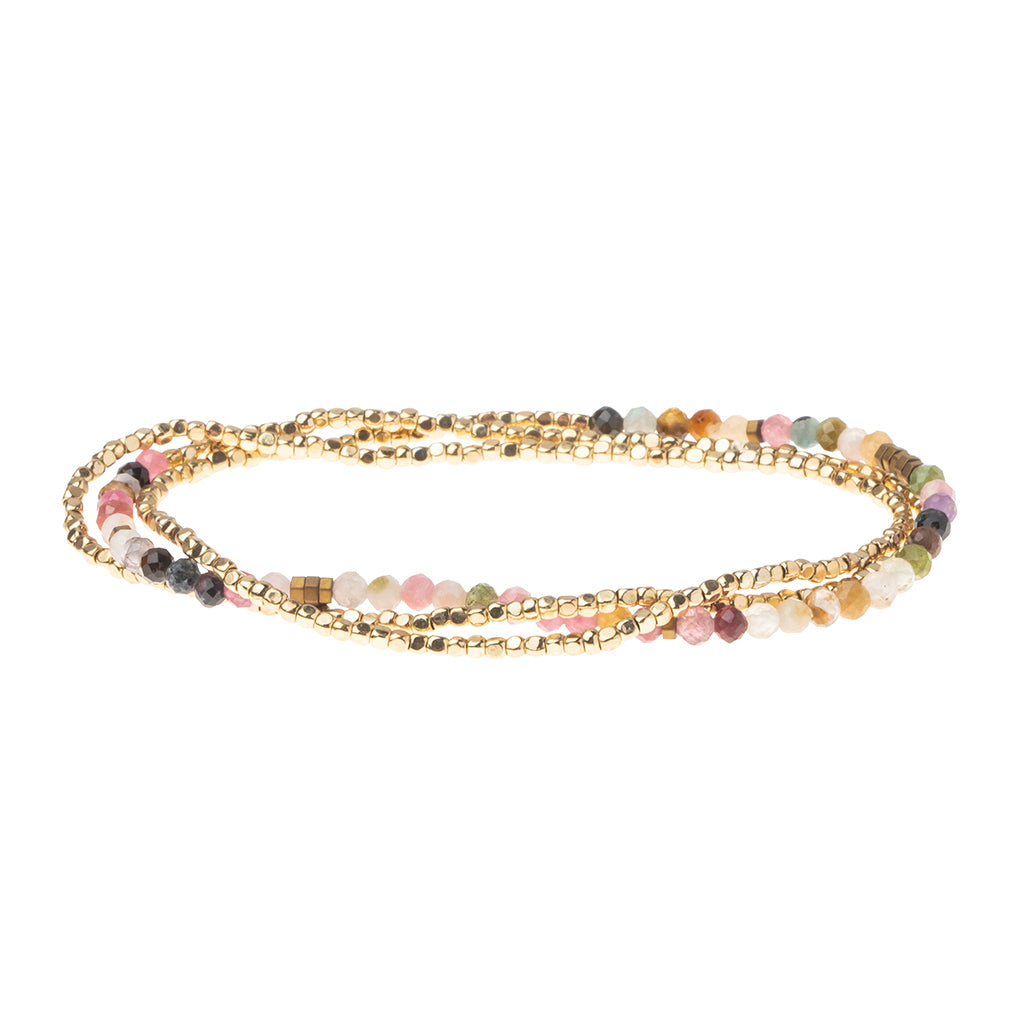Jacquie Aiche Yellow Gold, Diamond and Pink Tourmaline Evil Eye Bracelet |  Harrods SA