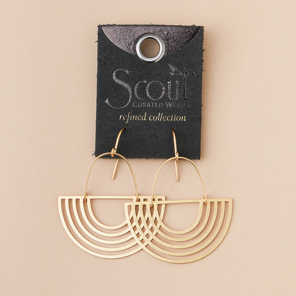 Refined Earring Collection - Solar Rays/Gold - Scout Curated Wears