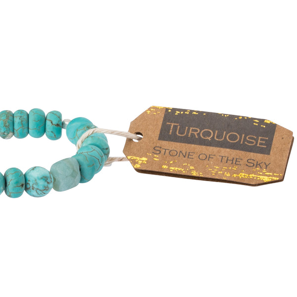 Stone Stack Bracelet Turquoise - Stone of the Sky