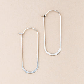 Refined Earring Collection - Cosmic Oval/Sterling Silver
