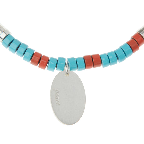 Stone Intention Charm Bracelet - Aqua Terra/Silver