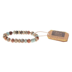 Stone Stack Bracelet Aqua Terra - Stone of Peace