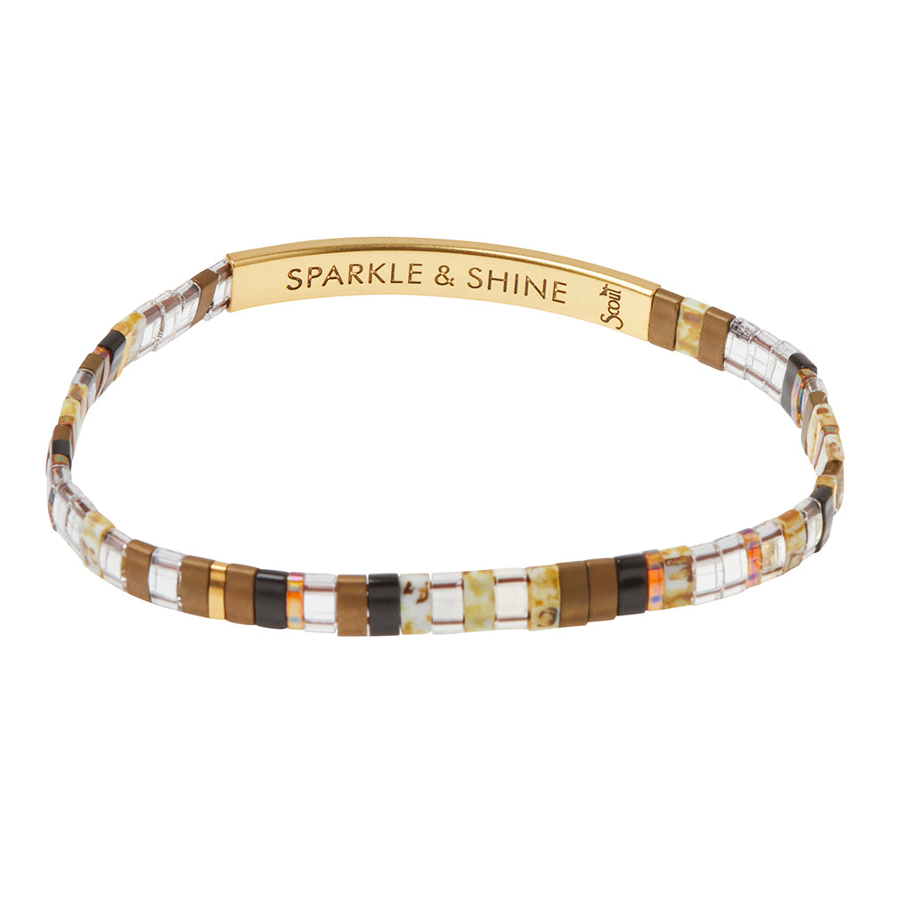 Good Karma Miyuki Bracelet Sparkle Shine Topaz Gold Scout