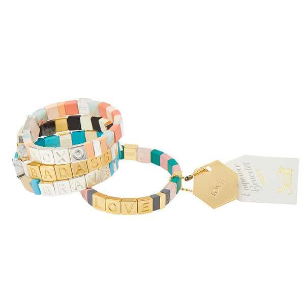 Empower Bracelet - BRAVE Silver/Turquoise/Howlite