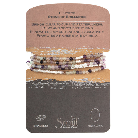 fluorite stone of brilliance WRAP BRACELET & NECKLACE fluorite stone of brilliance WRAP BRACELET & NECKLACE