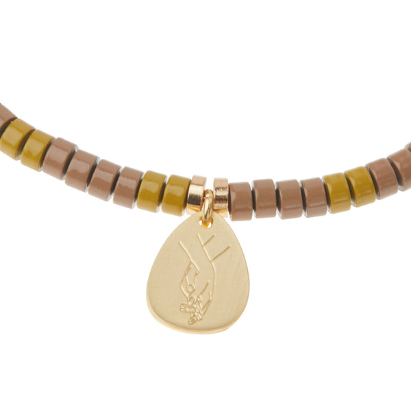 Stone Intention Charm Bracelet - Amazonite/Gold