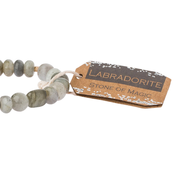 Stone Stack Bracelet Labradorite - Stone of Magic