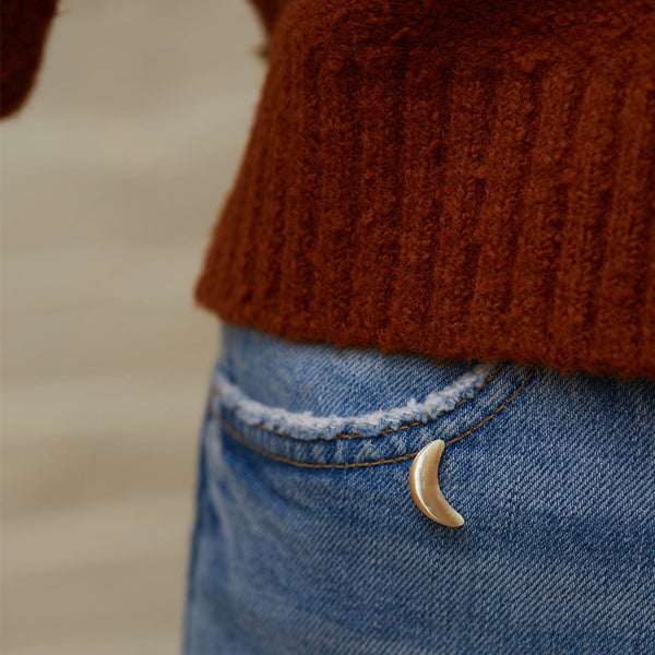 Stone Duo Wrap Bracelet/Necklace/Pin - Lava & Apatite/Silver