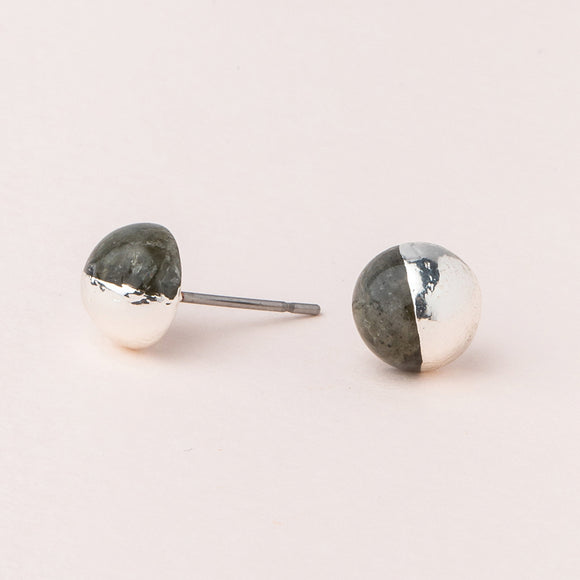 Dipped Stone Stud Earring