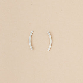 Refined Earring Collection - Comet Curve/Sterling Silver