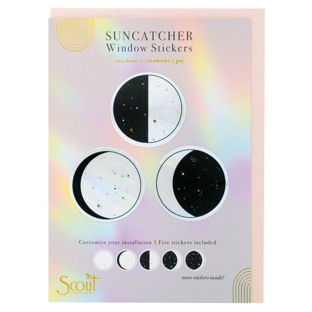 Moon Sun Catcher, Celestial Sun Sun Catcher, Window Decal, Celestial Moon  Sticker Rainbow Window Sticker, Rainbows, Sun Catcher Sticker 