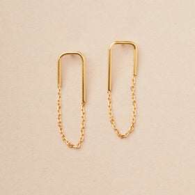Refined Earring Collection - Filament Stud/Gold Vermeil