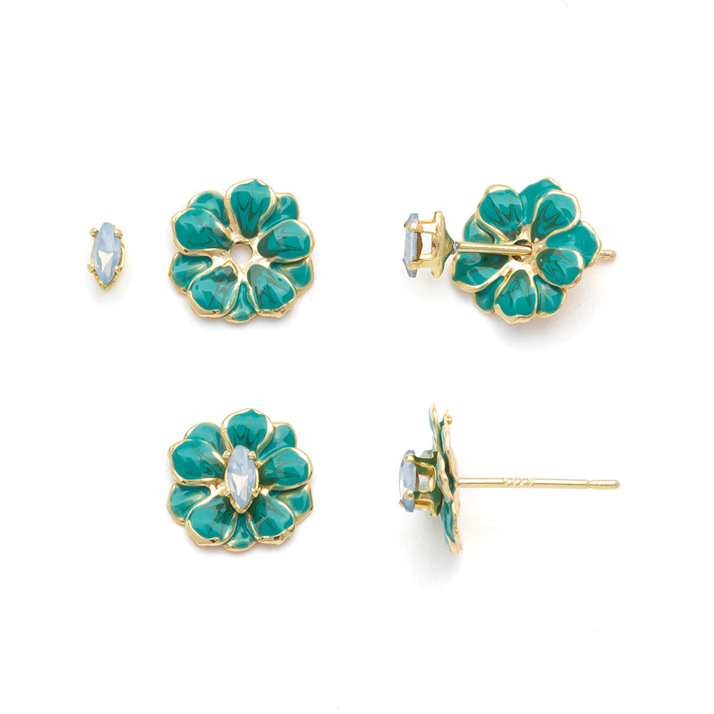 wire flower earrings – Sweet As Sugarcane