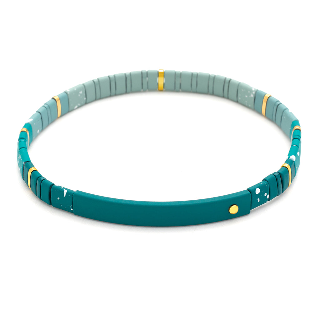 Good Karma Ombre Bracelet - Joy & Kindness Turquoise/Gold