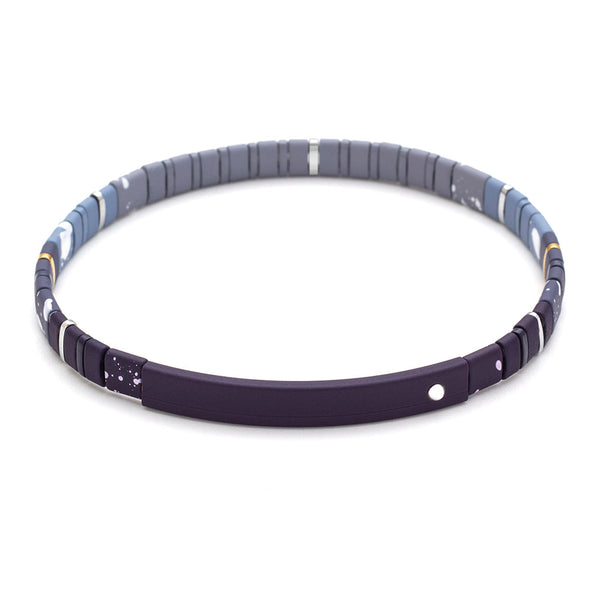 Good Karma Ombre Bracelet - Strength & Grace Midnight/Silver