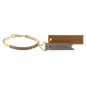 Good Karma Ombre w/Chain Bracelet - Gratitude Fawn/Gold