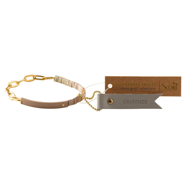 Good Karma Ombre w/Chain Bracelet - Gratitude Fawn/Gold