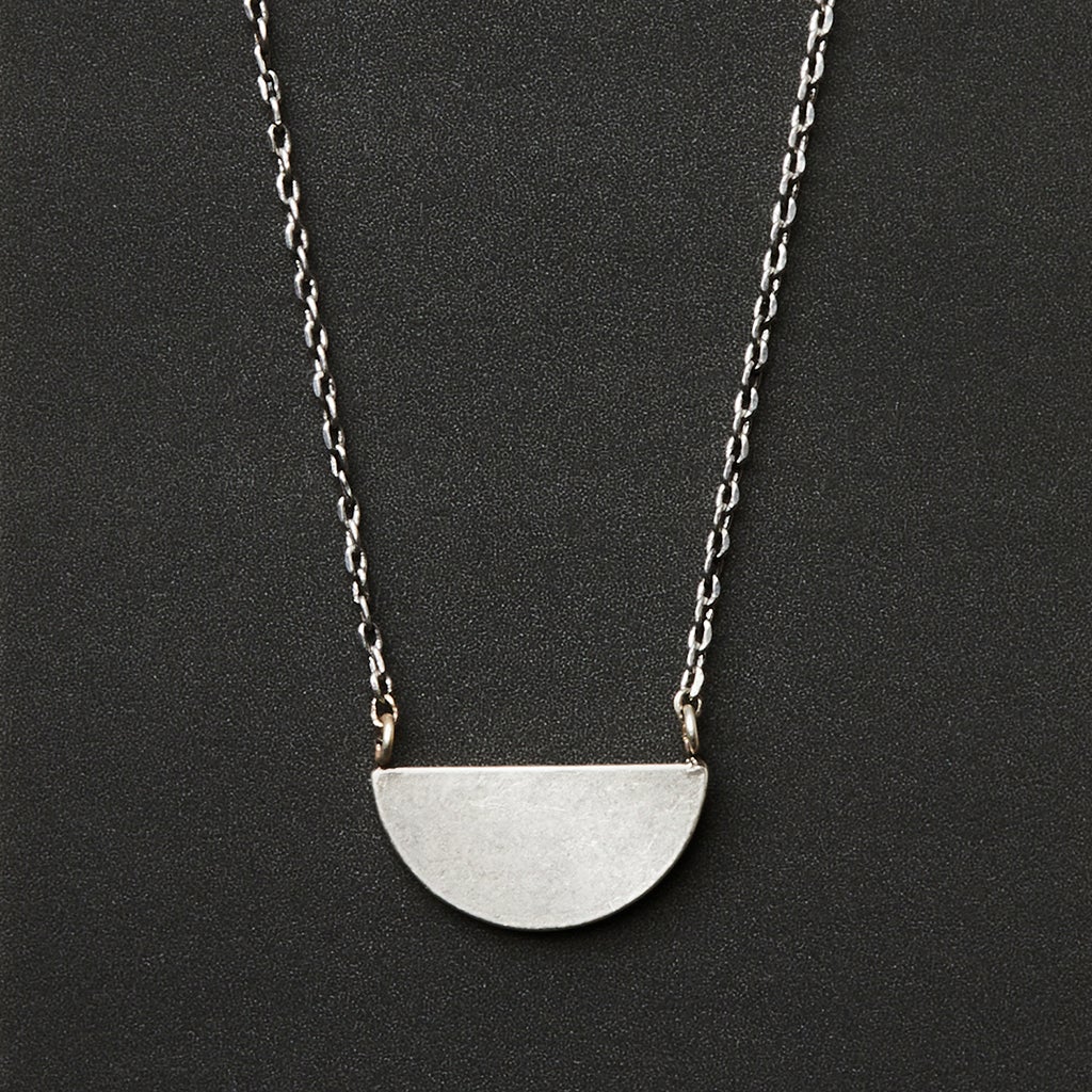 Refined Necklace Collection - Half Moon/Silver