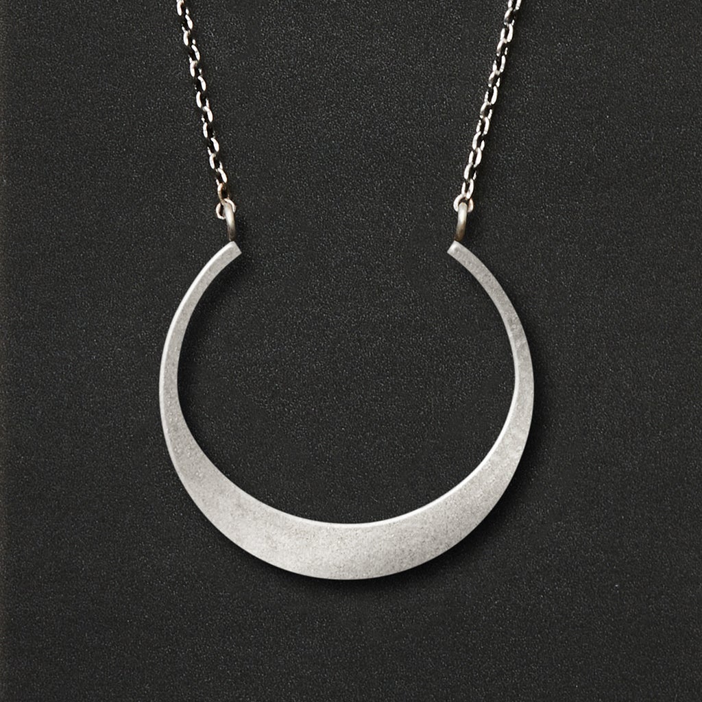 Refined Necklace Collection - Crescent/Silver