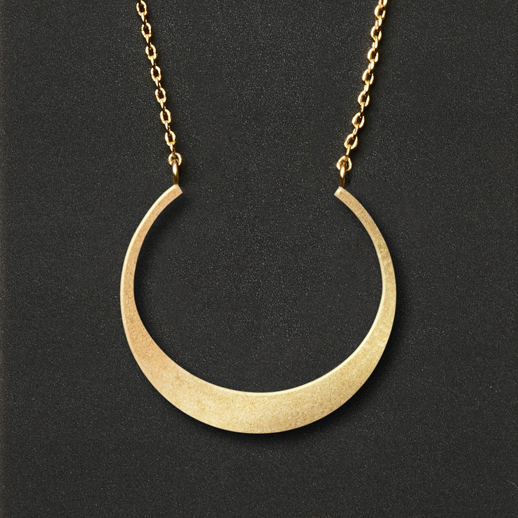 Refined Necklace Collection - Crescent/Gold