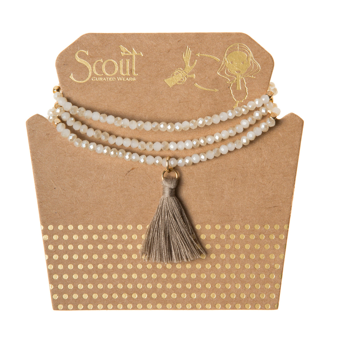 Tassel Wrap : white sand