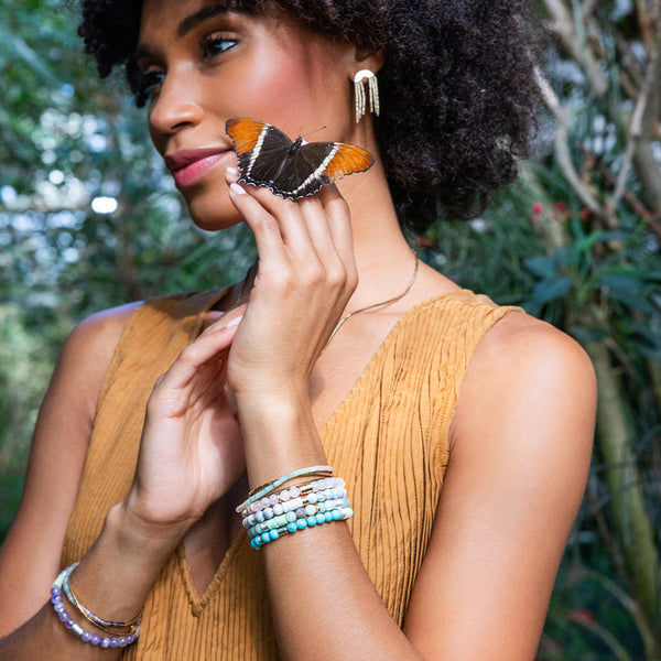 Intermix Stone Stacking Bracelet - Mexican Onyx