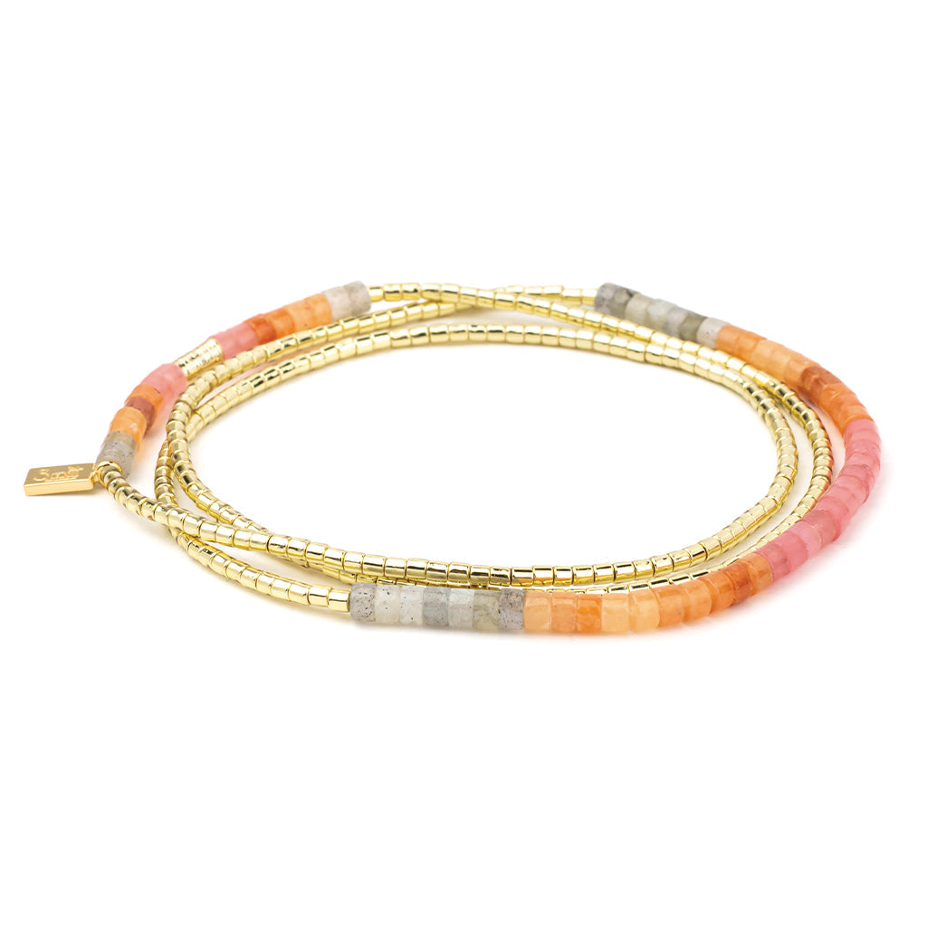 Ombre Stone Wrap - Sunset/Gold