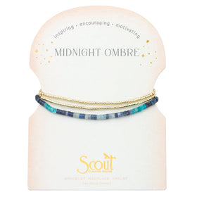 Ombre Stone Wrap - Midnight/Gold