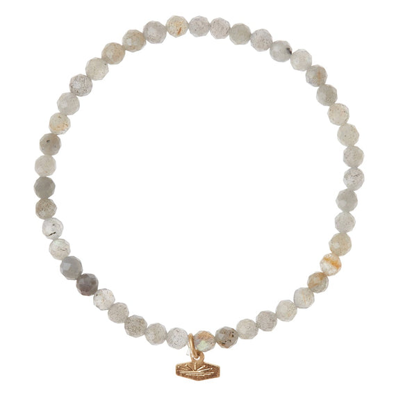 Mini Faceted Stone Stack Bracelet