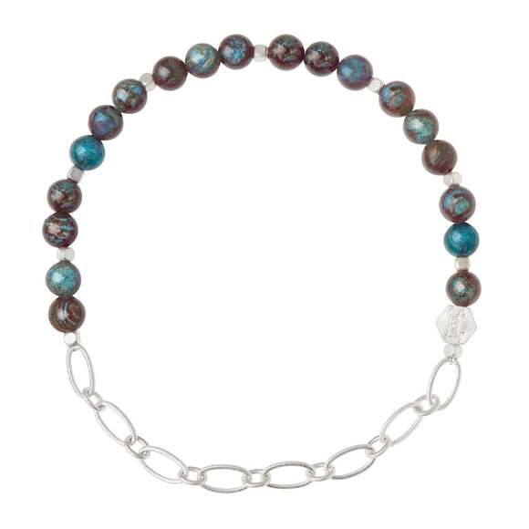 Mini Stone Chain Stacking Bracelet