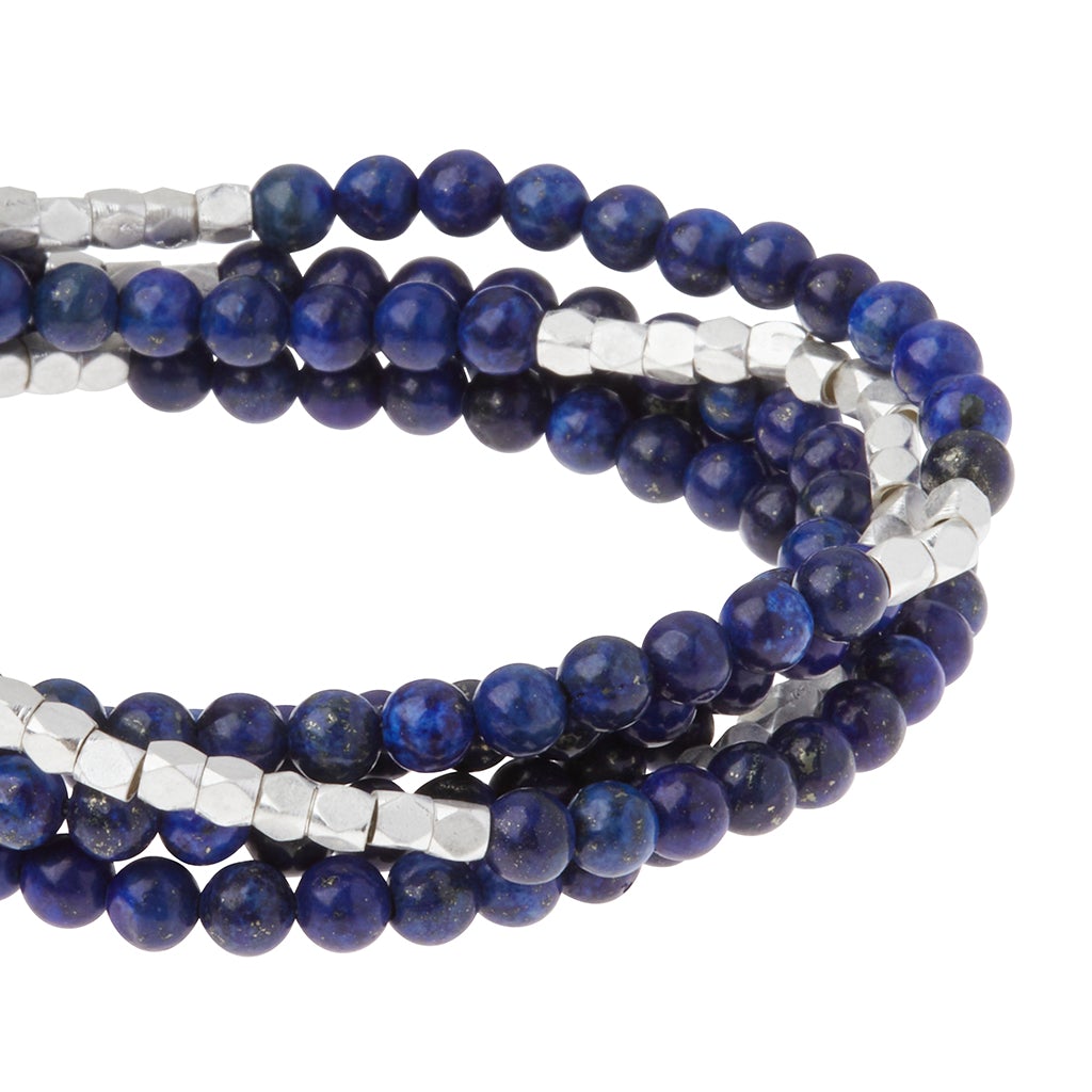 Lapis Lazuli and Apatite Delicate Bracelet