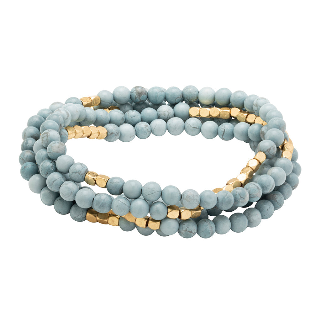 Sunstone Bracelet - Elastic - 4.5mm Faceted Beads