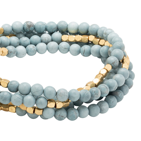 Stone Wrap Blue Howlite - Stone of Harmony