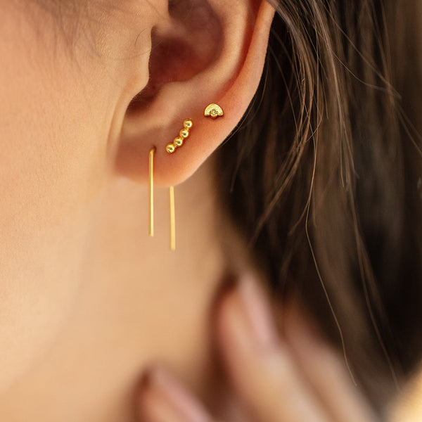 Refined Stud Trio - Venus/Silver