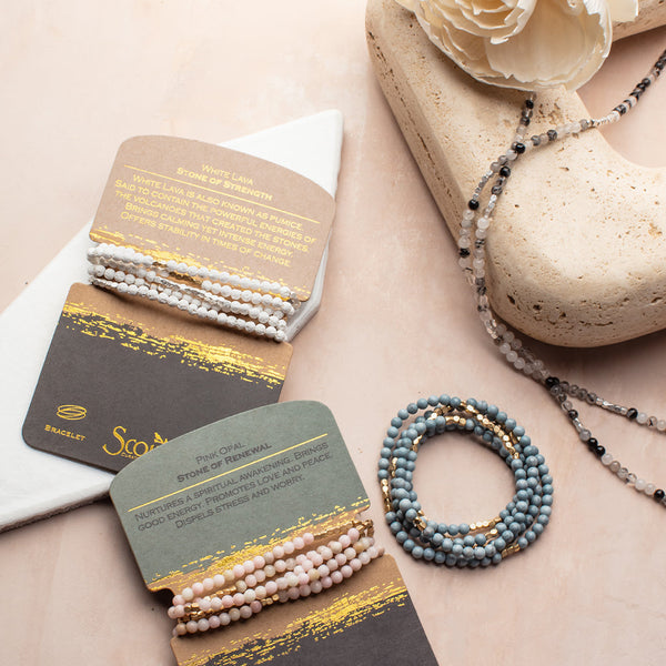 Stone Wrap Blue Howlite - Stone of Harmony