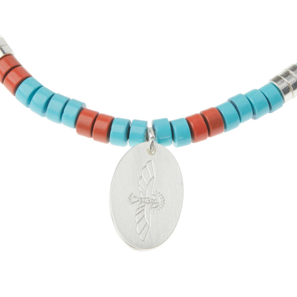 Stone Intention Charm Bracelet - Aqua Terra/Silver