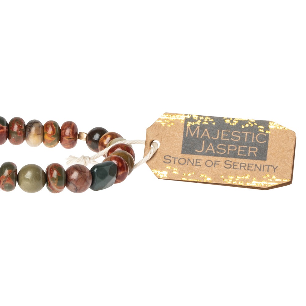 Majestic Jasper Stone Bracelet - Stone of Serenity