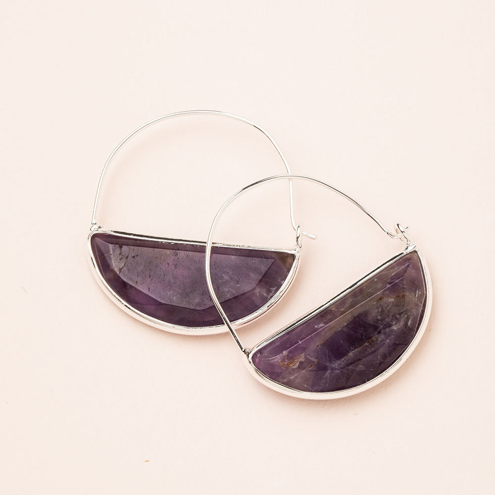 Amethyst hoops on sale