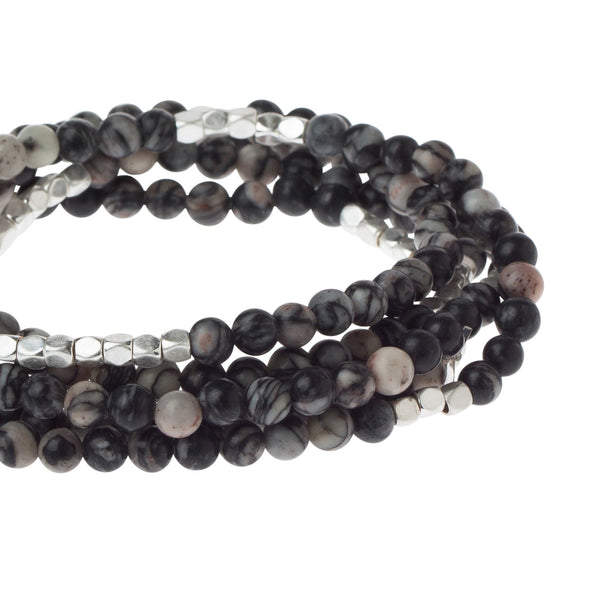 Stone Wrap Black Network Agate - Stone of Inner Stability