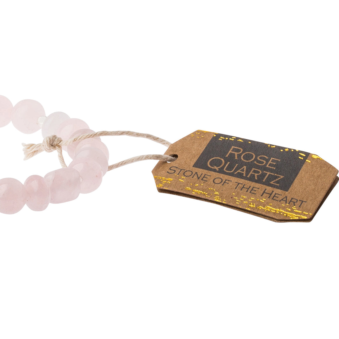 Rose Quartz Stone Bracelet - Stone of the Heart