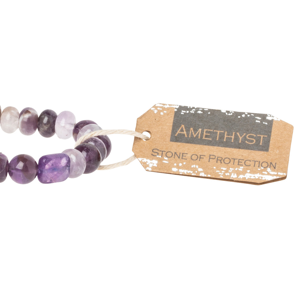 Amethyst Stone Bracelet - Stone of Protection