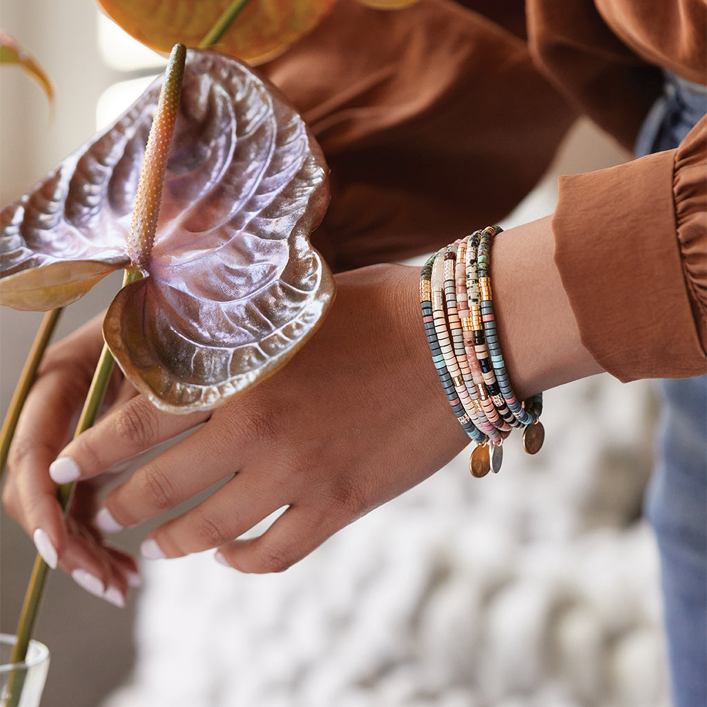 Stone Intention Charm Bracelet - African Turquoise/Gold - Scout Curated  Wears