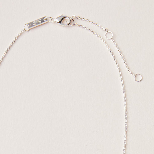 Stone Intention Charm Necklace - Moonstone/Silver